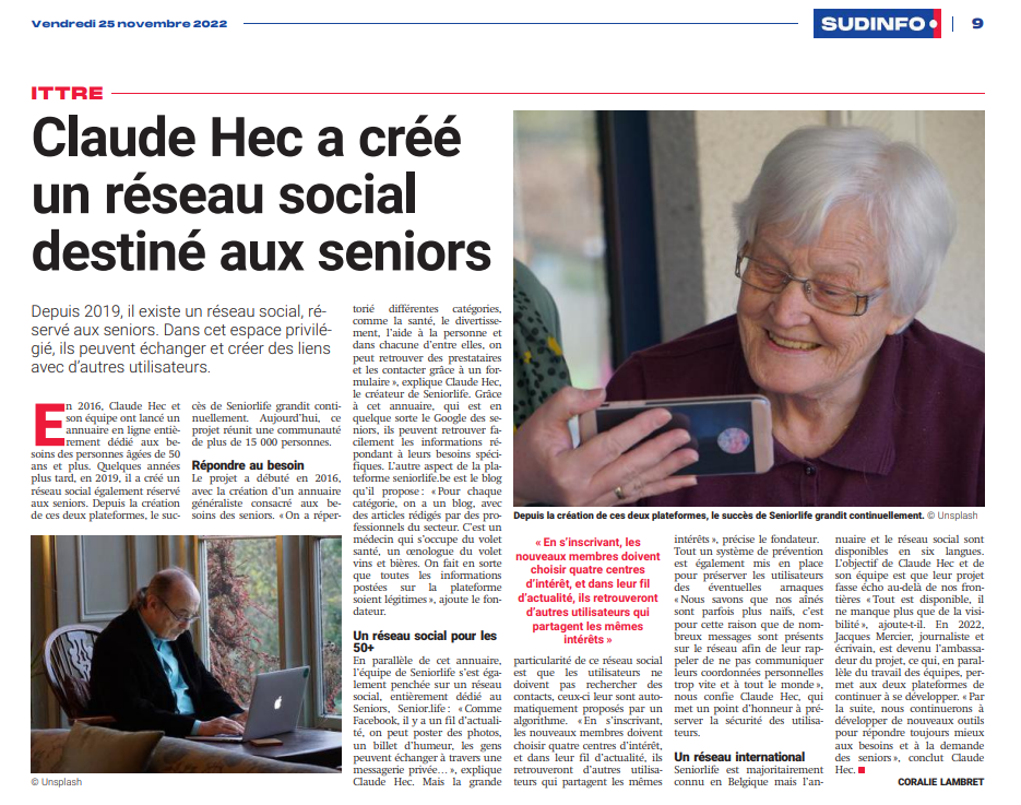 Article presse Sudinfo